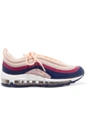Nike Air Max 97 Leather And Mesh Sneakers In Pink