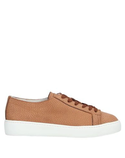 Santoni Sneakers In Brown