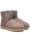 Ugg Classic Mini Ii Suede Ankle Boots In Brown