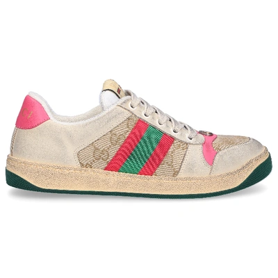 Gucci Low-top Sneakers Screener In Pink