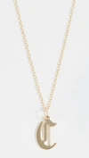 Jennifer Zeuner Jewelry Emmanuelle Initial Necklace In C