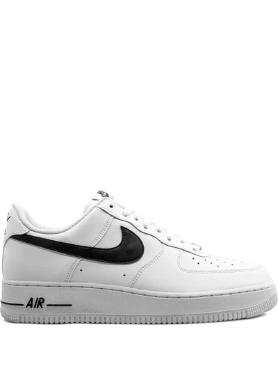 Nike White & Black Air Force 1 '07 Sneakers