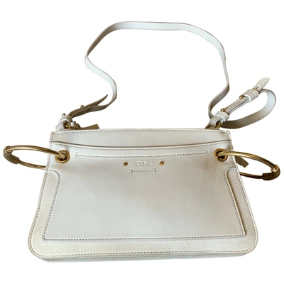 Pre-owned Chloé Roy White Leather Handbag