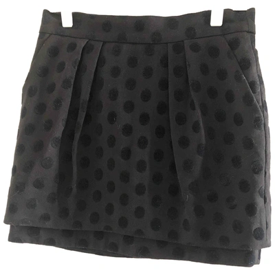 Pre-owned Maje Mini Skirt In Brown
