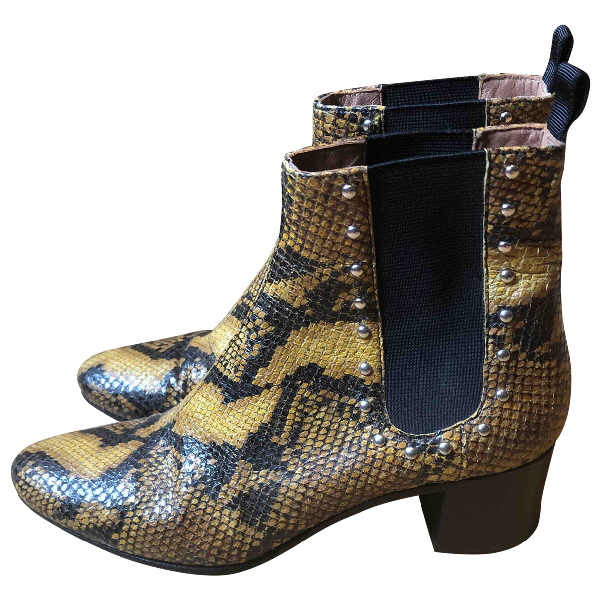 PreOwned Alexa Chung Leather Ankle Boots ModeSens