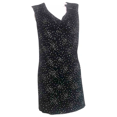 Pre-owned Saint Laurent Silk Mini Dress In Black