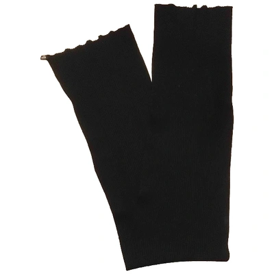 Pre-owned Wolford Cashmere Stole In Black