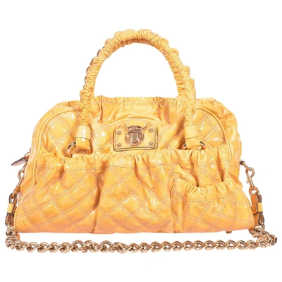 Pre-owned Marc Jacobs Patent Leather Handbag In Yellow