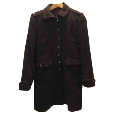 Pre-owned Fay Wool Coat In Brown