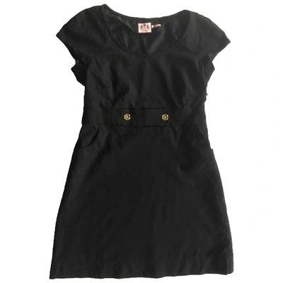 Pre-owned Juicy Couture Wool Mini Dress In Black