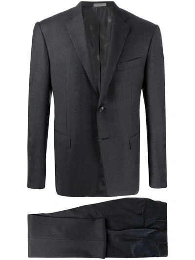Corneliani Fitted Two Piece Suit In Grey