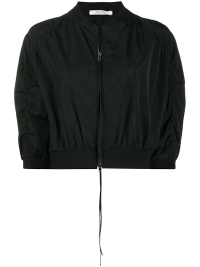 Dorothee Schumacher Cropped Zipped Jacket In Black