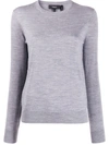 Theory Knitted Jumper In Gray