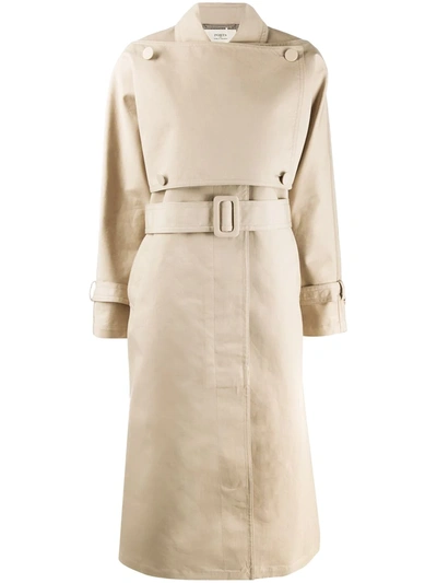 Ports 1961 Belted Trench Coat In Neutrals