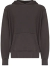 Les Tien Relaxed Cotton Pullover Hoodie In Black