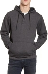 Rvca Vista Hooded Fleece Sweatshirt In  Black
