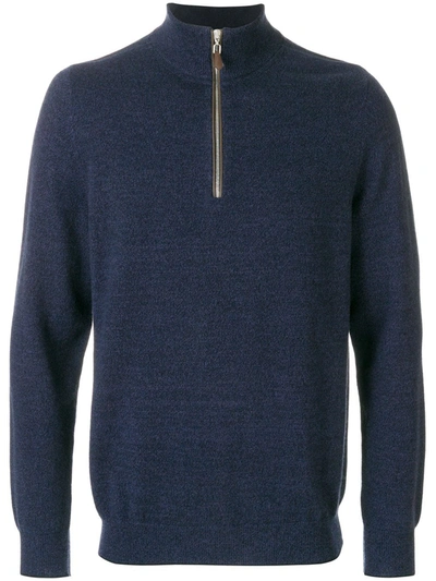 N•peal The Carnaby Cashmere Jumper In Blue