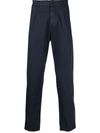 Haikure Darted Slim-cut Chinos In Dark Blue