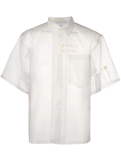 Xander Zhou Oversized Pvc Shirt In White