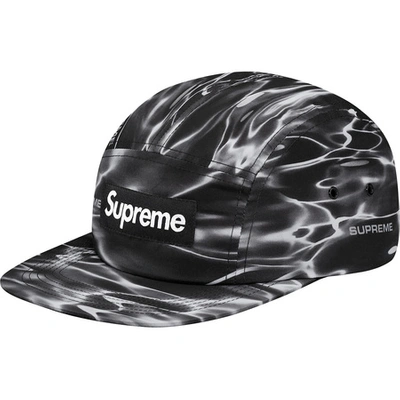 Pre-owned Supreme  Ripple Camp Cap Black