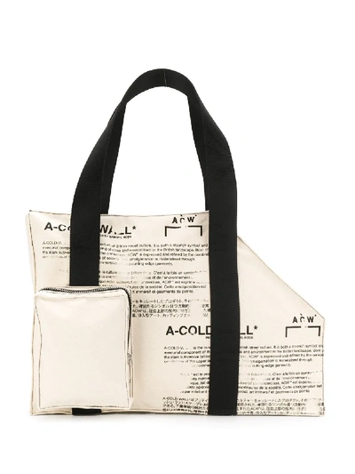 A-cold-wall* Asymmetric Structured Tote Bag In Multicolor