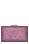 Nina Desyre Crystal Minaudiere In Lt Amethyst