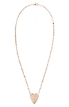 Lana Jewelry 14k Gold & Diamond Taken Heart Pendant Necklace In Yellow
