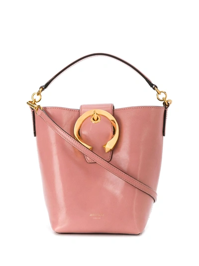 Jimmy Choo Madeline Bucket Bag In Pink