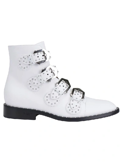 Givenchy Elegant Ankle Boots In White