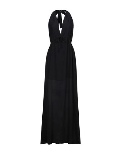 Semicouture Long Dresses In Black