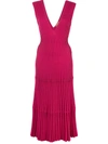 Altuzarra Riggs Ribbed Knit Midi Dress In Pink