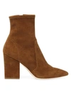Loeffler Randall Isla Suede Ankle Boots In Cacao
