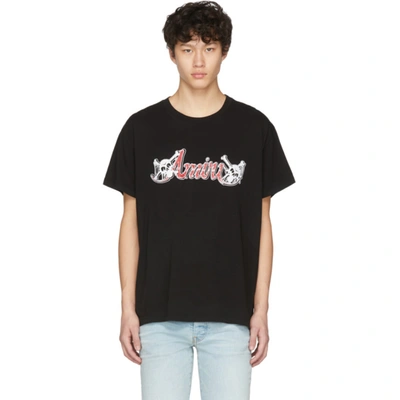 Amiri T-shirt In Black Cotton In Blk