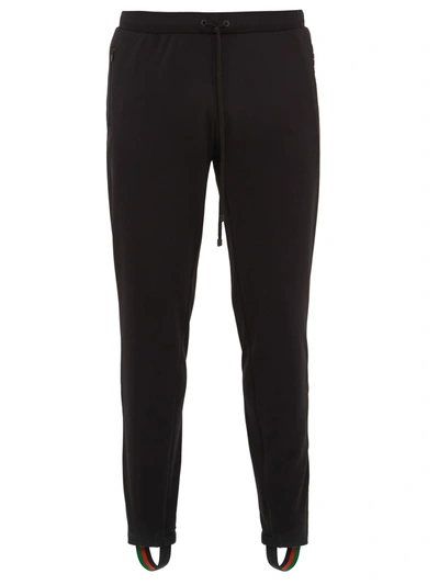 Iffley Road Royston Fleece-back Jersey Sweatpants In Black