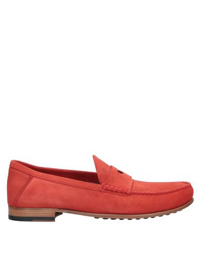 Tod's Loafers In Red