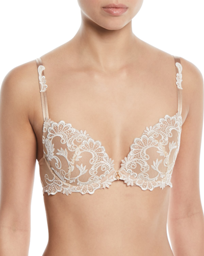 Lise Charmel Dressing Floral Balconette Bra In Ambre Nacre