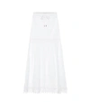 Melissa Odabash Alessia Tiered Eyelet Coverup Skirt In White
