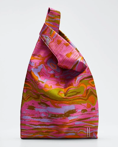 Hayward Mars Acid Landscape Jacquard Shopper Bag In Pink Pattern