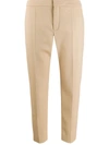 Chloé Tailored Cropped Trousers In Neutrals