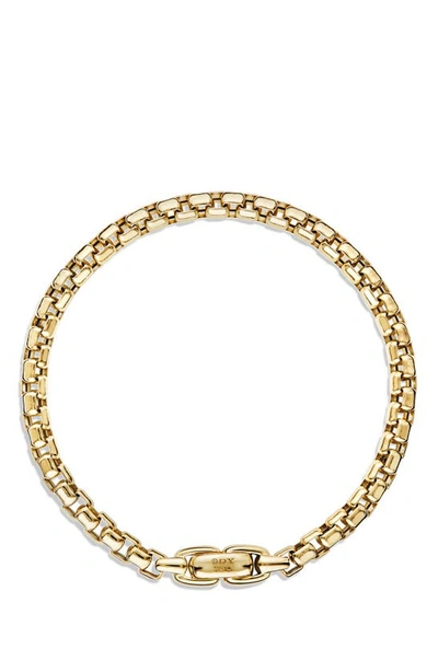 David Yurman Men's Box Chain Bracelet In 18k Yellow Gold