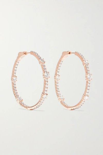 Anita Ko Collins Large 18-karat Rose Gold Diamond Hoop Earrings