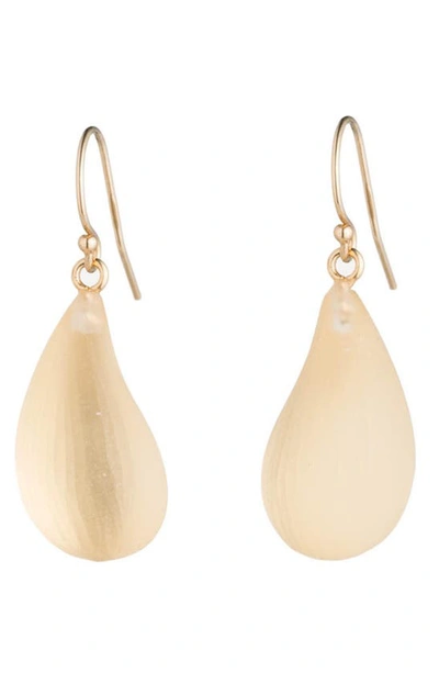 Alexis Bittar Essentials Dewdrop Lucite Earrings In Gold