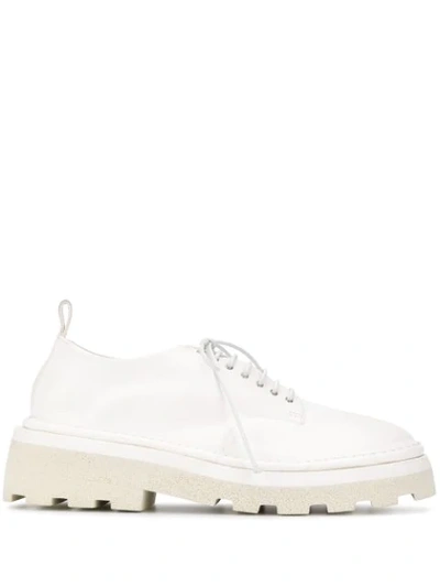 Marsèll Platform Lace-up Shoes In White