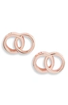 Olivia Burton The Classics Interlink Earrings In Sterling Silver, Gold-plated Sterling Silver Or Rose Gold-plated