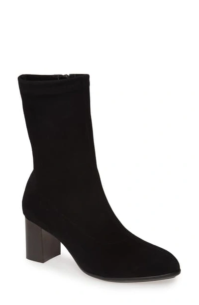 Aquatalia Women's Darianna Weatherproof Pointed-toe Boots In Black Suede