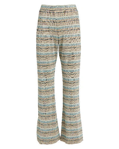 Stine Goya Melanie Metallic Stripe Knit Pants In Blue Stripe
