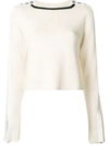 3.1 Phillip Lim / フィリップ リム Button-detailed Sweater In White
