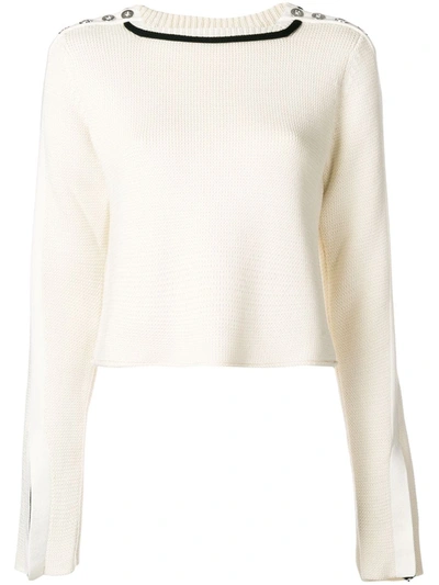 3.1 Phillip Lim / フィリップ リム Button-detailed Jumper In White