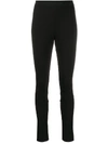 Dorothee Schumacher Welt Detail Tapered Trousers In Black
