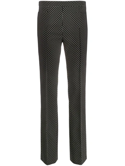Akris Punto Micro-pattern Trousers In Black